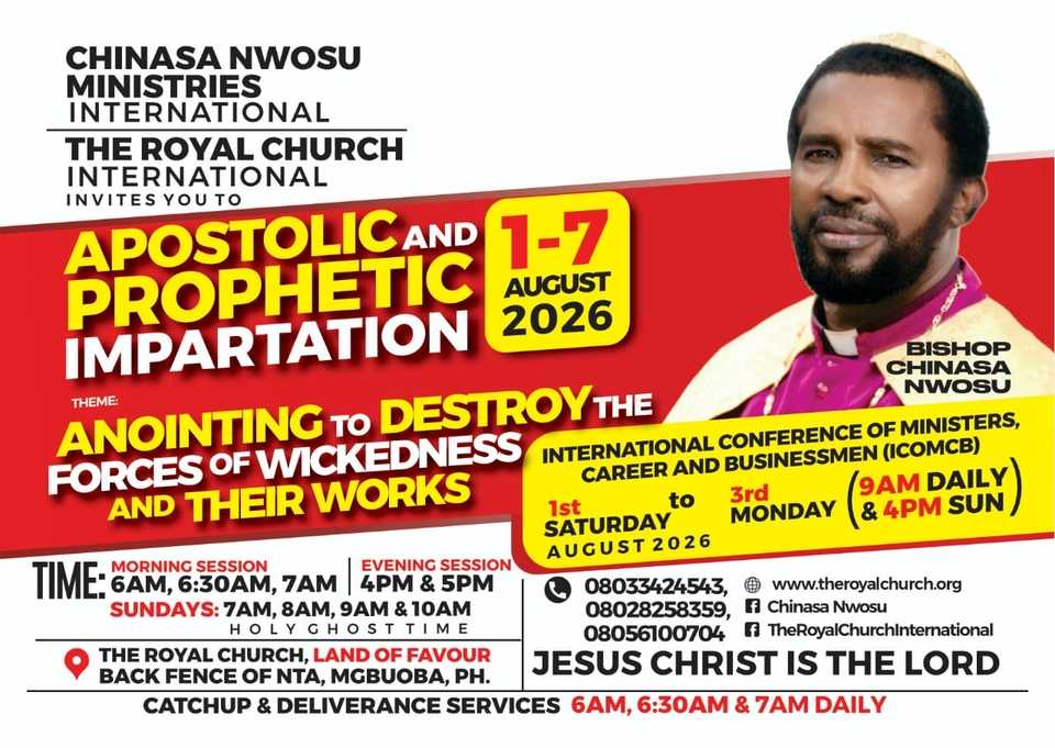 Apostolic and prophetic impartation theme Anointing to destroy forces of wickedness and their works